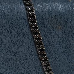 Stella McCartney Blue Faux Leather Falabella Flap Shoulder Bag For Women -Stella McCartney Sales luxury women stella mccartney used handbags p279924 003