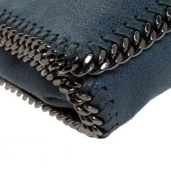 Stella McCartney Blue Faux Leather Falabella Flap Shoulder Bag For Women -Stella McCartney Sales luxury women stella mccartney used handbags p279924 007