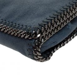 Stella McCartney Blue Faux Leather Falabella Flap Shoulder Bag For Women -Stella McCartney Sales luxury women stella mccartney used handbags p279924 008