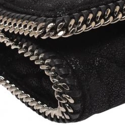 Stella McCartney Black Faux Leather Falabella Chain Clutch For Women -Stella McCartney Sales luxury women stella mccartney used handbags p280841 006