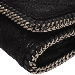 Stella McCartney Black Faux Leather Falabella Chain Clutch For Women -Stella McCartney Sales luxury women stella mccartney used handbags p280841 007