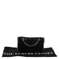 Stella McCartney Black Faux Leather Falabella Chain Clutch For Women -Stella McCartney Sales luxury women stella mccartney used handbags p280841 012