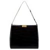 Stella McCartney Black Croc Embossed Leather Shoulder Bag For Women -Stella McCartney Sales luxury women stella mccartney used handbags p281184 1585228533 004