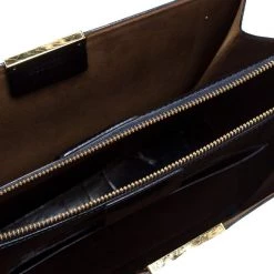 Stella McCartney Black Croc Embossed Leather Shoulder Bag For Women -Stella McCartney Sales luxury women stella mccartney used handbags p281184 1585228549 009