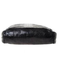 Stella McCartney Black Faux Python Embossed Leather Small Falabella Tote For Women -Stella McCartney Sales luxury women stella mccartney used handbags p285577 002