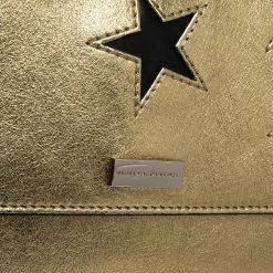 Stella McCartney Metallic Gold Faux Leather Star Flap Shoulder Bag For Women 17 Stella McCartney Metallic Gold Faux Leather Star Flap Shoulder Bag For Women -Stella McCartney Sales luxury women stella mccartney used handbags p285808 010