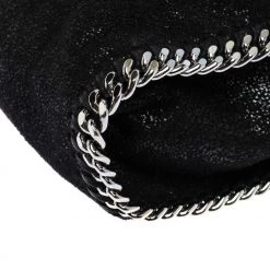 Stella McCartney Black Faux Leather Tiny Falabella Crossbody Bag For Women -Stella McCartney Sales luxury women stella mccartney used handbags p285842 004