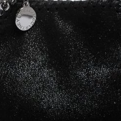 Stella McCartney Black Faux Leather Tiny Falabella Crossbody Bag For Women -Stella McCartney Sales luxury women stella mccartney used handbags p285842 009