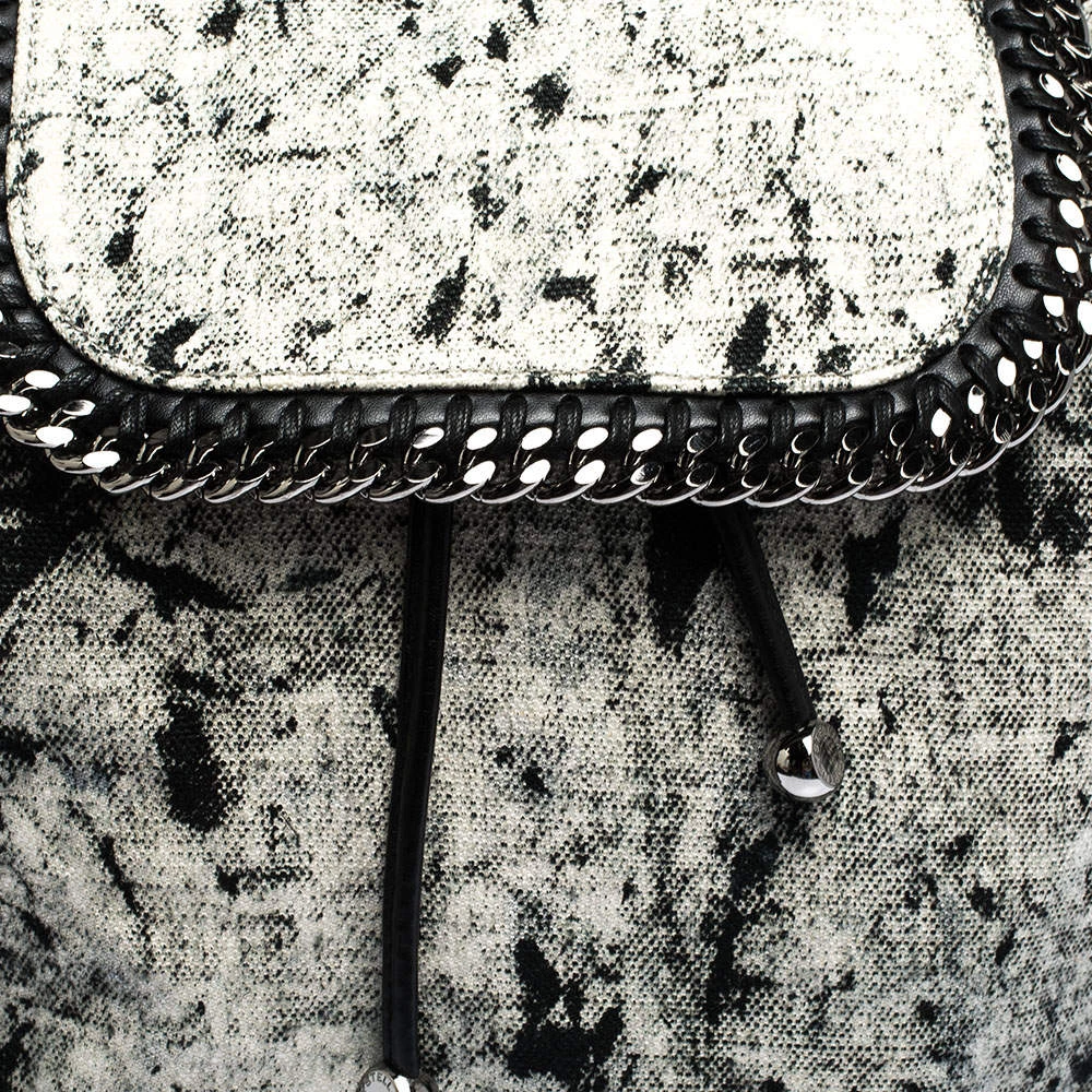 Stella McCartney Grey Canvas And Leather Falabella Backpack For Women 7 Stella McCartney Grey Canvas And Leather Falabella Backpack For Women - Image 5