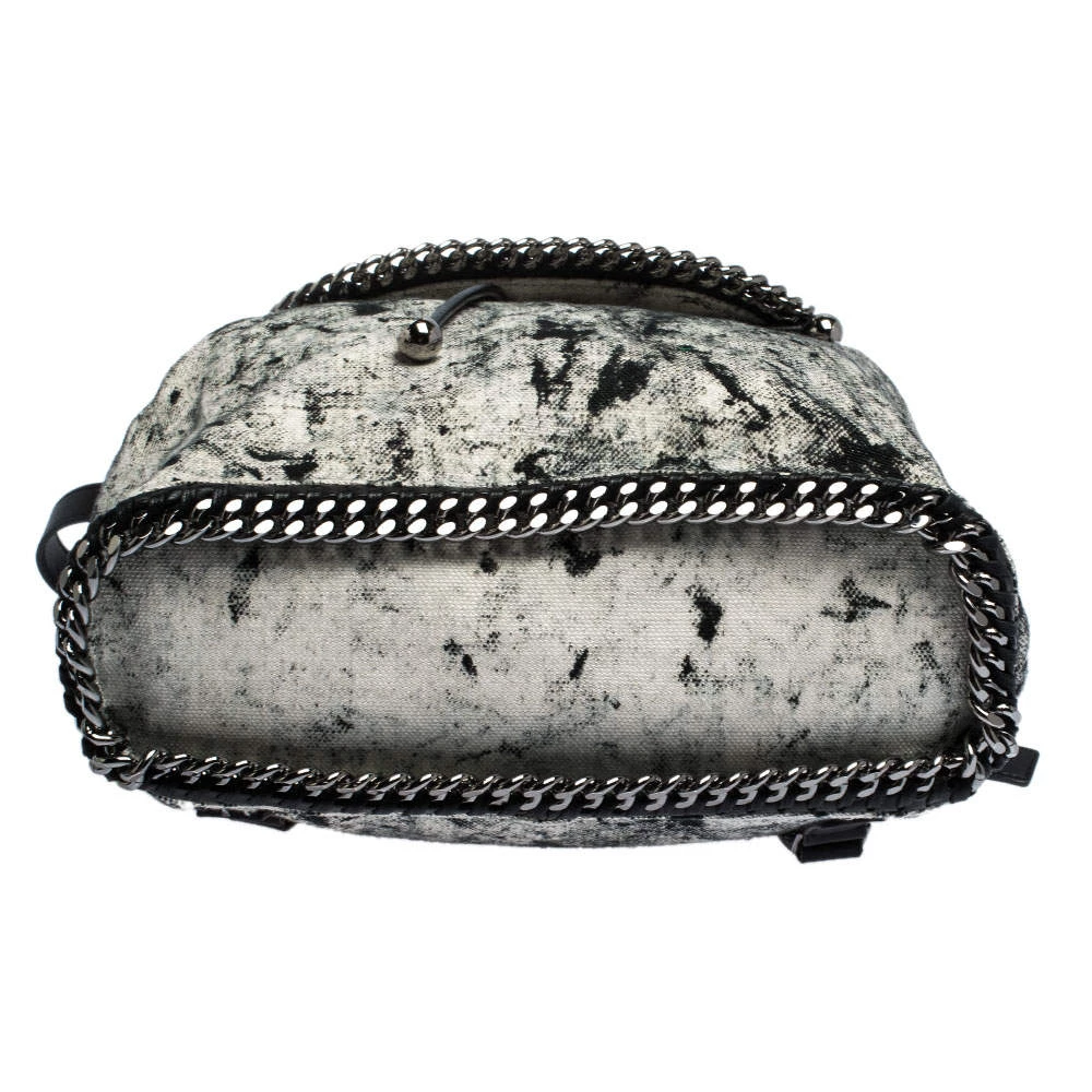 Stella McCartney Grey Canvas And Leather Falabella Backpack For Women 8 Stella McCartney Grey Canvas And Leather Falabella Backpack For Women - Image 6