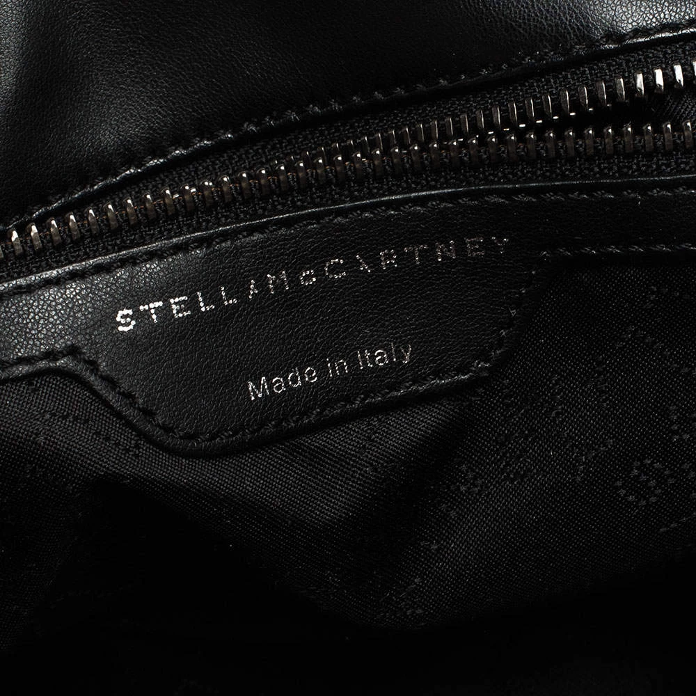 Stella McCartney Grey Canvas And Leather Falabella Backpack For Women 10 Stella McCartney Grey Canvas And Leather Falabella Backpack For Women - Image 8