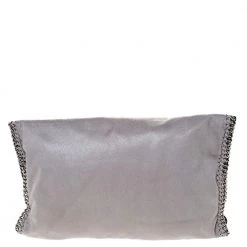 Stella McCartney Grey Faux Leather Falabella Clutch For Women 17 Stella McCartney Grey Faux Leather Falabella Clutch For Women -Stella McCartney Sales luxury women stella mccartney used handbags p286072 005