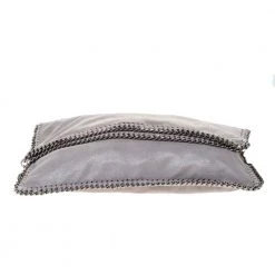 Stella McCartney Grey Faux Leather Falabella Clutch For Women 19 Stella McCartney Grey Faux Leather Falabella Clutch For Women -Stella McCartney Sales luxury women stella mccartney used handbags p286072 006