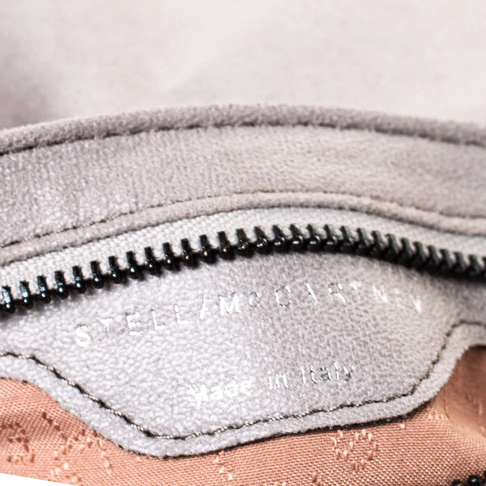 Stella McCartney Grey Faux Leather Falabella Clutch For Women 11 Stella McCartney Grey Faux Leather Falabella Clutch For Women - Image 9