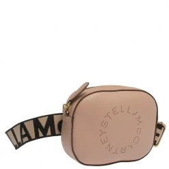 Stella McCartney Beige Perforated Faux Leather Vegetarian Belt Bag For Women -Stella McCartney Sales luxury women stella mccartney used handbags p295786 003
