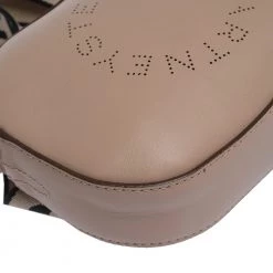 Stella McCartney Beige Perforated Faux Leather Vegetarian Belt Bag For Women -Stella McCartney Sales luxury women stella mccartney used handbags p295786 008