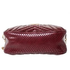 Stella McCartney Red Python Embossed Faux Leather Star Shoulder Bag For Women -Stella McCartney Sales luxury women stella mccartney used handbags p296736 1591616056 006