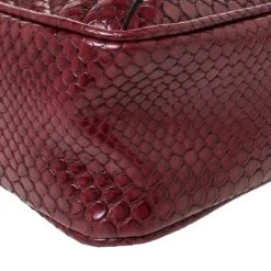 Stella McCartney Red Python Embossed Faux Leather Star Shoulder Bag For Women -Stella McCartney Sales luxury women stella mccartney used handbags p296736 1591616063 008