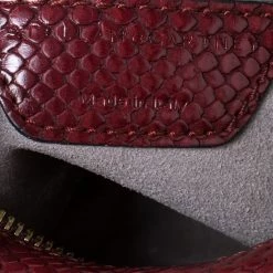 Stella McCartney Red Python Embossed Faux Leather Star Shoulder Bag For Women -Stella McCartney Sales luxury women stella mccartney used handbags p296736 1591616071 010