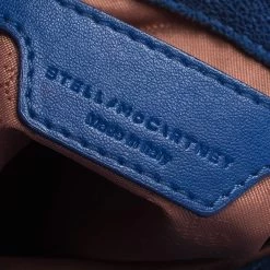 Stella McCartney Blue Faux Leather Tiny Falabella Crossbody Bag For Women -Stella McCartney Sales luxury women stella mccartney used handbags p297821 002