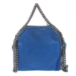 Stella McCartney Blue Faux Leather Tiny Falabella Crossbody Bag For Women -Stella McCartney Sales luxury women stella mccartney used handbags p297821 009