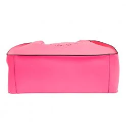 Stella McCartney Neon Pink Faux Leather Logo Tote For Women -Stella McCartney Sales luxury women stella mccartney used handbags p307084 013