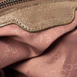 Stella McCartney Metallic Beige Faux Leather Small Falabella Tote For Women -Stella McCartney Sales luxury women stella mccartney used handbags p307895 011