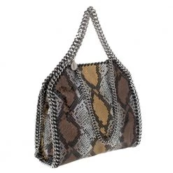 Stella McCartney Multicolor Faux Python Embossed Leather Mini Falabella Tote For Women -Stella McCartney Sales luxury women stella mccartney used handbags p309004 004