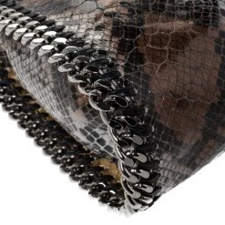 Stella McCartney Multicolor Faux Python Embossed Leather Mini Falabella Tote For Women -Stella McCartney Sales luxury women stella mccartney used handbags p309004 009