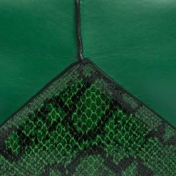 Stella McCartney Green Python Effect And Faux Leather Cavendish Clutch For Women 17 Stella McCartney Green Python Effect And Faux Leather Cavendish Clutch For Women -Stella McCartney Sales luxury women stella mccartney used handbags p309145 006