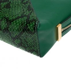 Stella McCartney Green Python Effect And Faux Leather Cavendish Clutch For Women 23 Stella McCartney Green Python Effect And Faux Leather Cavendish Clutch For Women -Stella McCartney Sales luxury women stella mccartney used handbags p309145 010