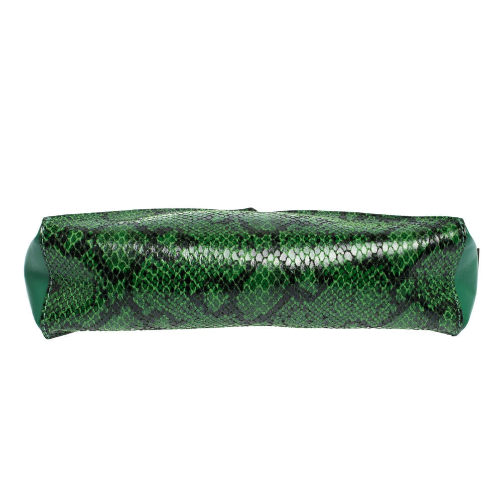 Stella McCartney Green Python Effect And Faux Leather Cavendish Clutch For Women 8 Stella McCartney Green Python Effect And Faux Leather Cavendish Clutch For Women - Image 6