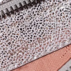 Stella McCartney Silver Faux Leather Falabella Fringed Fold Over Clutch For Women -Stella McCartney Sales luxury women stella mccartney used handbags p309151 011