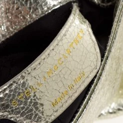 Stella McCartney Metallic Gold Faux Leather Falabella Flap Crossbody Bag For Women -Stella McCartney Sales luxury women stella mccartney used handbags p322899 006