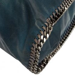 Stella McCartney Blue Faux Leather Large Falabella Tote For Women -Stella McCartney Sales luxury women stella mccartney used handbags p324766 003
