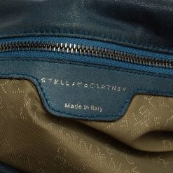 Stella McCartney Blue Faux Leather Large Falabella Tote For Women -Stella McCartney Sales luxury women stella mccartney used handbags p324766 009