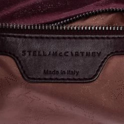 Stella McCartney Burgundy Faux Leather Small Falabella Tote For Women -Stella McCartney Sales luxury women stella mccartney used handbags p324851 007