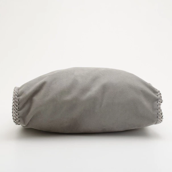 Stella McCartney Grey Faux Suede Falabella Shoulder Bag For Women 7 Stella McCartney Grey Faux Suede Falabella Shoulder Bag For Women - Image 5