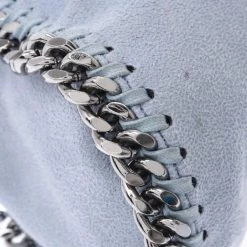 Stella McCartney Blue Fringe Leather Shoulder Bag For Women -Stella McCartney Sales luxury women stella mccartney used handbags p331516 005