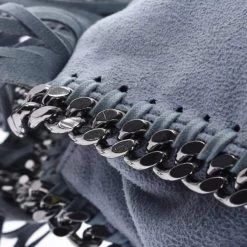 Stella McCartney Blue Fringe Leather Shoulder Bag For Women -Stella McCartney Sales luxury women stella mccartney used handbags p331516 007