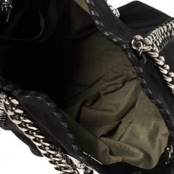 Stella McCartney Black Faux Leather Falabella Shoulder Bag For Women -Stella McCartney Sales luxury women stella mccartney used handbags p336006 005