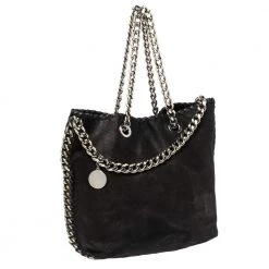 Stella McCartney Black Faux Leather Falabella Shoulder Bag For Women -Stella McCartney Sales luxury women stella mccartney used handbags p336006 008