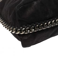 Stella McCartney Black Faux Leather Falabella Shoulder Bag For Women -Stella McCartney Sales luxury women stella mccartney used handbags p336006 011