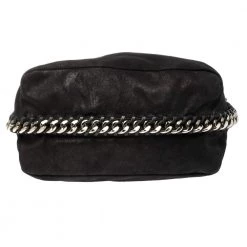 Stella McCartney Black Faux Leather Falabella Shoulder Bag For Women -Stella McCartney Sales luxury women stella mccartney used handbags p336006 012