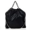 Stella McCartney Black Metallic Falabella Tote For Women 1 Stella McCartney Black Metallic Falabella Tote For Women -Stella McCartney Sales luxury women stella mccartney used handbags p34116 001