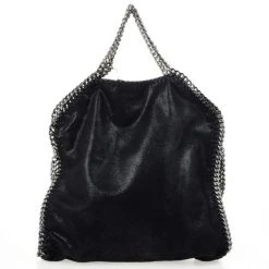 Stella McCartney Black Metallic Falabella Tote For Women -Stella McCartney Sales luxury women stella mccartney used handbags p34116 004
