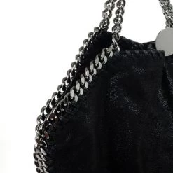 Stella McCartney Black Metallic Falabella Tote For Women -Stella McCartney Sales luxury women stella mccartney used handbags p34116 008