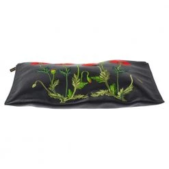 Stella McCartney Black Floral Embroidered Faux Leather Botanical Zip Clutch For Women -Stella McCartney Sales luxury women stella mccartney used handbags p347413 011