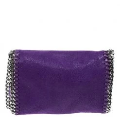 Stella McCartney Purple Faux Leather Mini Falabella Crossbody Bag For Women 16 Stella McCartney Purple Faux Leather Mini Falabella Crossbody Bag For Women -Stella McCartney Sales luxury women stella mccartney used handbags p348701 002