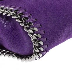 Stella McCartney Purple Faux Leather Mini Falabella Crossbody Bag For Women 22 Stella McCartney Purple Faux Leather Mini Falabella Crossbody Bag For Women -Stella McCartney Sales luxury women stella mccartney used handbags p348701 011